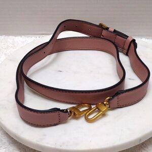 Pink Rose Strap Purse 7 Eyelets Adjustable 39 1/2"-45 1/4" L x 1" W #135-25